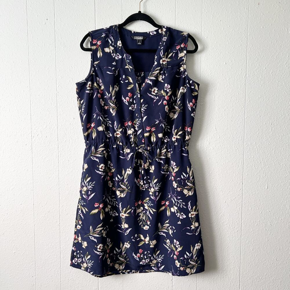 Nicole Miller Womens Dress Large Floral Midi Summer Graduation Party Event Beach